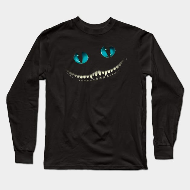 Cheshire cat Long Sleeve T-Shirt by BlackOcult